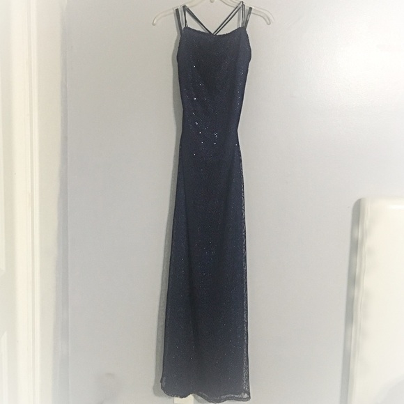 Gantos Navy Blue Gown - Picture 1 of 6